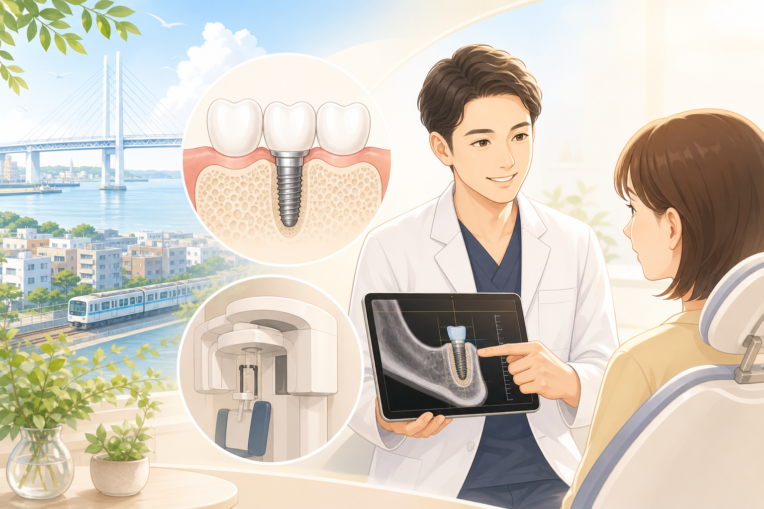骨が薄くてもインプラントできる？新子安で行う骨量精密測定の意味